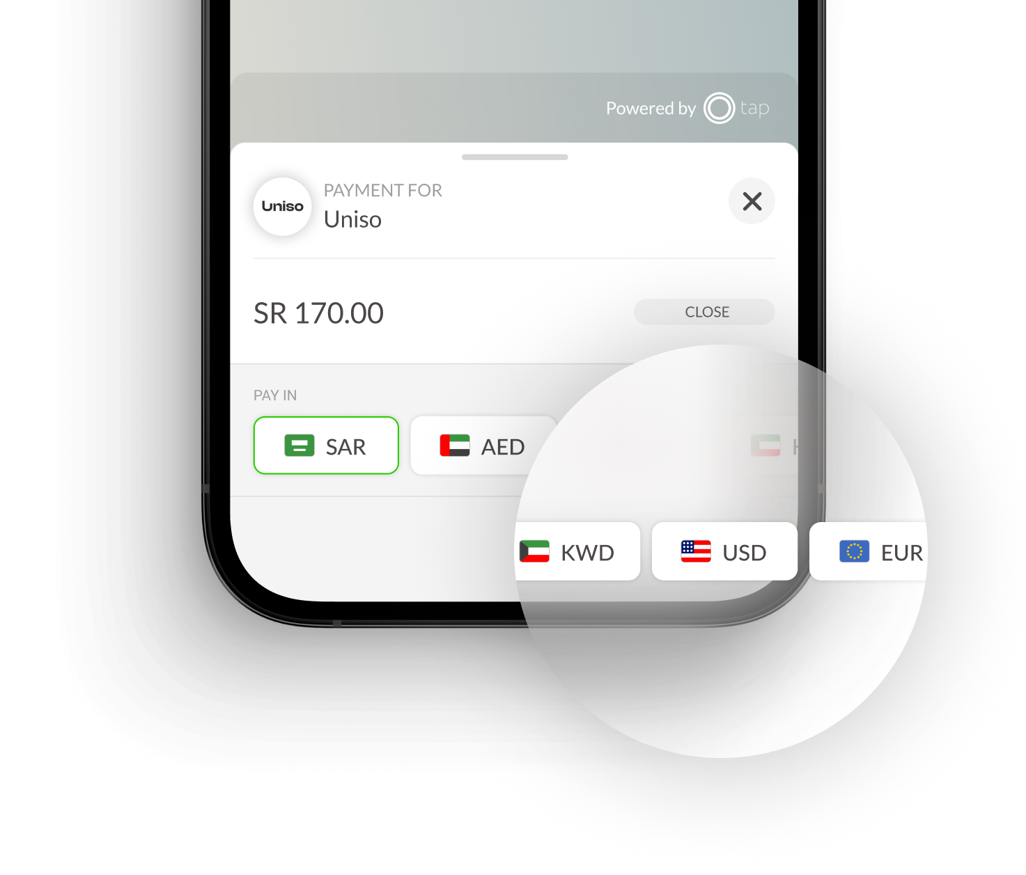 multicurrency options at checkout